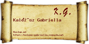 Kalász Gabriella névjegykártya